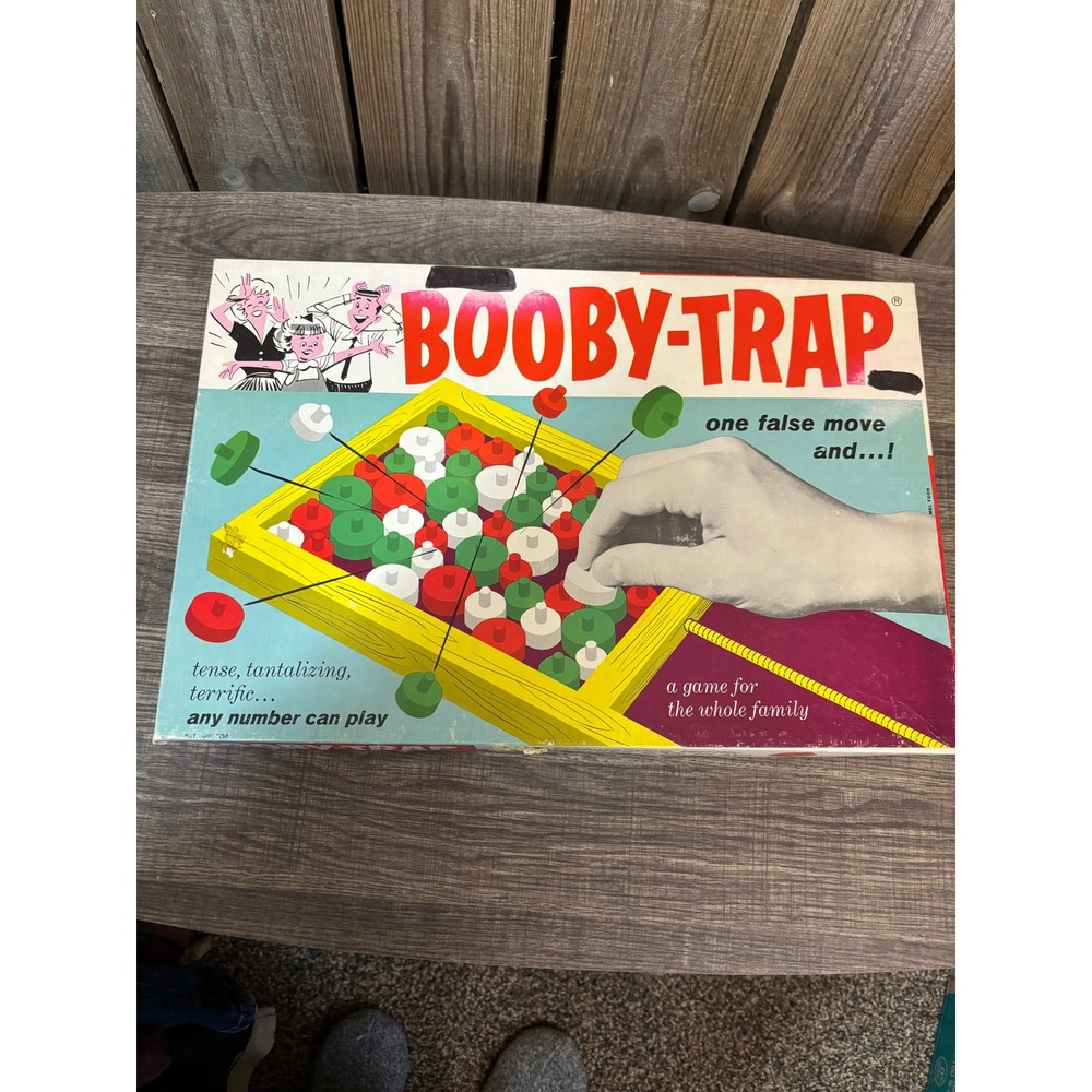 Vintage Booby-Trap Game Guild Toys No 214 Wooden Board Game Mid Century Toy